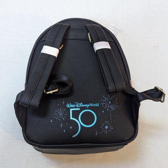 Disney 50th Anniversary Grand Finale Loungefly Backpack Gold Limited NEW main image 4